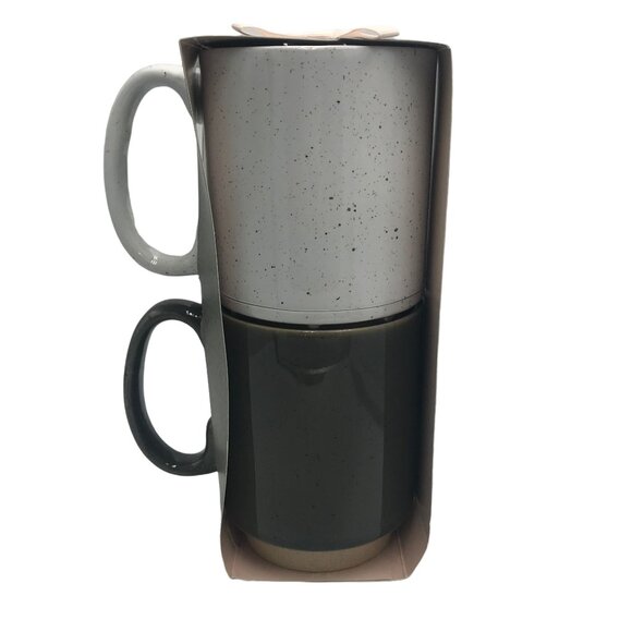 Hallmark Couples Stacking Coffee Mugs Set of 2 Husband Wife Pair - Picture 2 of 5